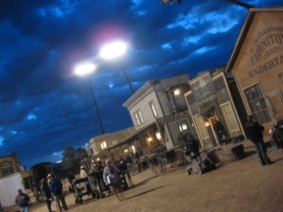 Set de rodaje de Cowboys and Aliens