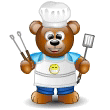 nounours cuisinier