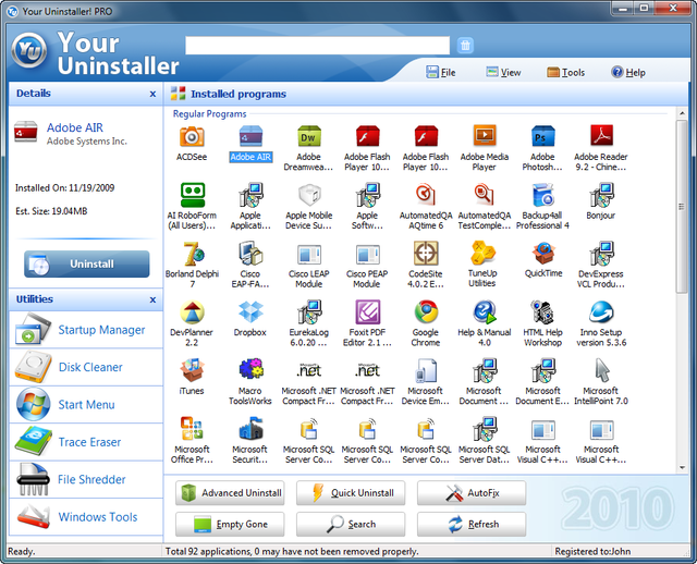 Your Uninstaller! Pro 2010 v7.0.2010.33 Multilingual inkl.German