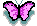 papillon rose