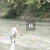 Pêche à la mouche sur le gave d'ossau
